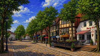 Marktplatz der Inselhauptstadt Burg