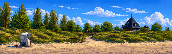 Grüner Brink, Naturschutz-Strand im Norden